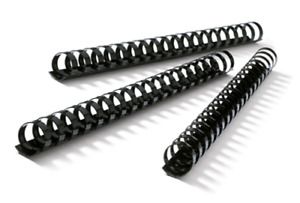 (100 Pack) 5/8&#034; Comb Binding Rings 19 Rings Black 13058 BLACK Spiral