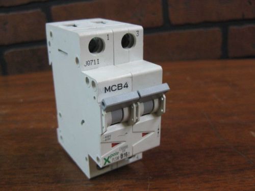 New eaton moeller plsm-b16/2 mcb4 16a, 2 pole circuit breaker for sale