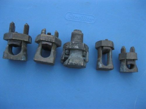 LOT 5 NEW BURNDY 70-185 &amp; 50-95 &amp; 70-240 &amp; 60-95 SPLIT BOLT CONNECTOR FREE SHIP