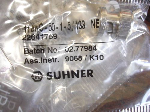 Lot of 4 nip suhner 11bnc-50-1-5/133 ne for sale