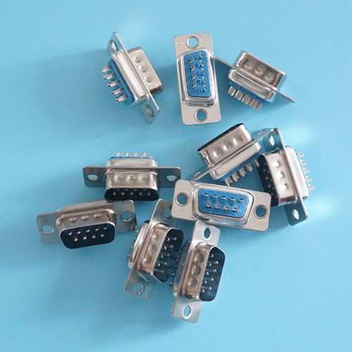 Db9 rs232 9 pin serial ports male connector socket  10 pcs for sale