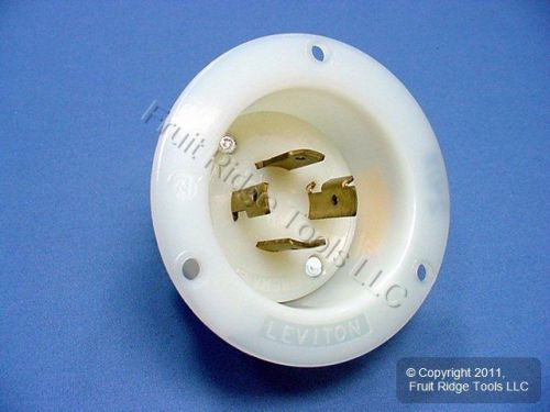 Leviton twist turn locking flanged inlet plug 20a 125/250v l14-20p bulk 2415 for sale