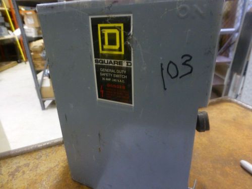 Square D  SAFETY SWITCH DU321 30 AMP 9&#034; X 6 1/2&#034; X 3 1/2 240 vac