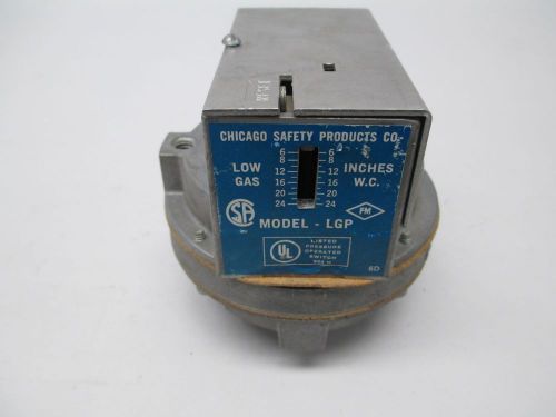 NEW CHICAGO SAFETY PRODUCTS MODEL LGP LOW PRESSURE RESET MODULE 6-24IN D288587