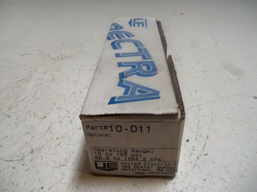 UNITED ELECTRIC 10-D11 PRESSURE SWITCH *NEW IN BOX*