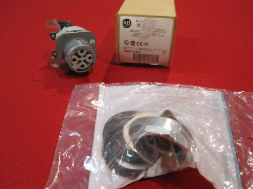 ALLEN BRADLEY 800T-H2D1 2 Position Maintained Black Std Knob Selector Switch