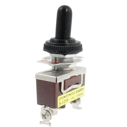 New ac 250v 15a on/off/on momentary spdt toggle switch with waterproof boot sn for sale