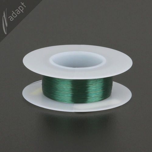 Magnet Wire, Enameled Copper, Green, 38 AWG (gauge), 155C, ~1/16 lb, 1206&#039; SPN