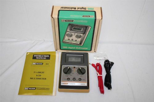 B&amp;K Precision Digital Multimeter, Model 2815, With Leads, Manual &amp; Box