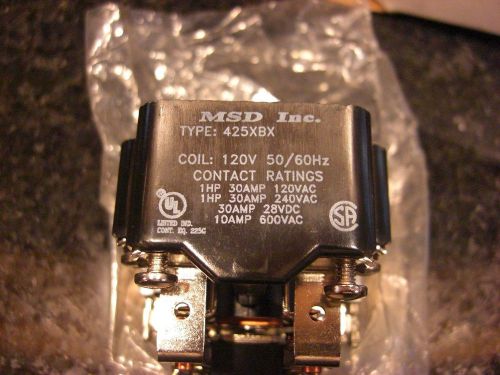 Msd type 425xbx  relay struthers-dunn. 1 hp 30 amp 120/240 vac nos for sale