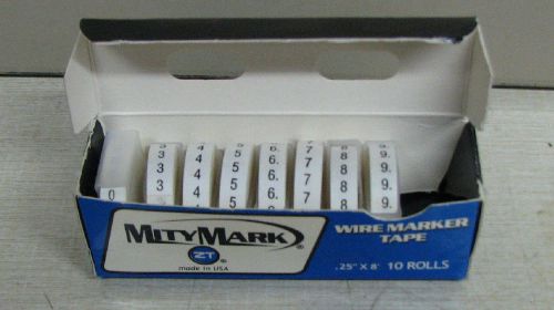 Mitymark wire marker tape refill rolls mmrb 8 rolls 1ea. 0 &amp;  3-9 for sale