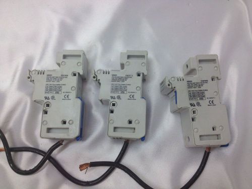 Lot of 3 Ferraz Shawmut Fuse Holder 750V 125A US221 200,000AMP RMS SYM C227932