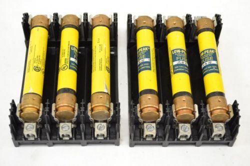 Lot 2 bussmann r60030-3cr 3p 600v 30a fuse block lps-rk-5sp 2sp fuse b245516 for sale