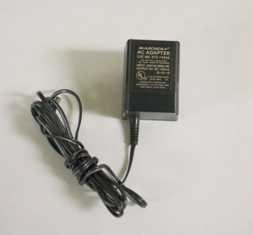 genuine ARCHER AC ADAPTER 273-1454A 6V  150mA