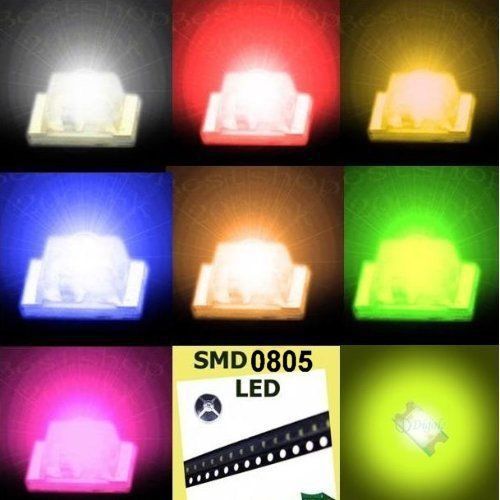 160 pcs smd smt 0805 super bright led blue, red, white ,green, orange ,yellow, for sale