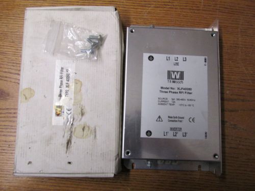 New nos tb woods xlf40050 three phase rfi filter 3ph 380-480v 50/60hz 12a for sale