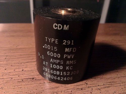 Genuine New Cornell Dubilier Type 291 29160B152J00 1500pF 6000V Mica Capacitor