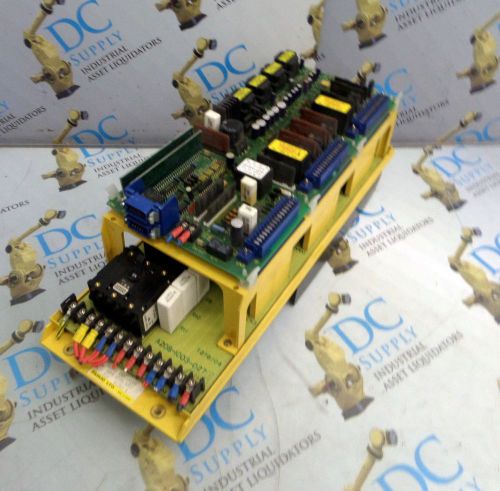 FANUC A06B-6058-H227 SERVO AMPLIFIER W/ FANUC A16B-1200-0800/10B TOP BOARD