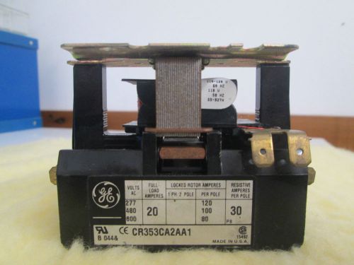 GE GENERAL ELECTRIC CR353CA2AA1 2 POLE 277/480/600V DEFINITE PURPOSE CONTACTOR