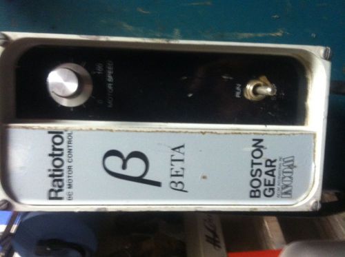 Boston Gear Radiotrol Electric Motor Speed Control 115 Volt