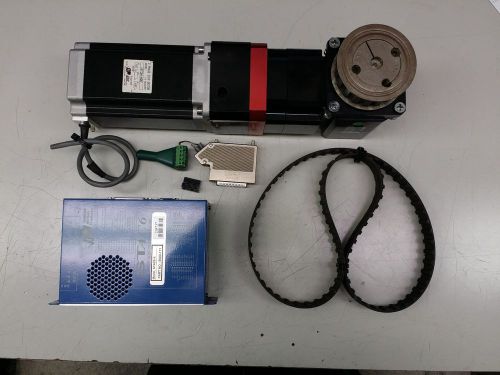 Large stepper motor + 90 degree 10:1 reduction gears + stac6 stepper ctlr. for sale