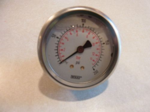 WIKA OIL FILLED PRESSURE GAUGE  METER 0-200PSI - FREE SHIPPING