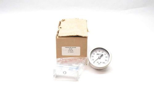 NEW WEISS 25UB8 0-100PSI 2-1/2 IN 1/4 IN NPT PRESSURE GAUGE D417783