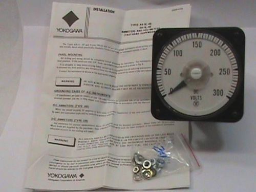 Yokogawa 103011RXRX7LYW/P Volt Panel Meter 0-300 Volt DC  NOS NIB