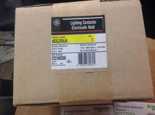 GE 463L20AJA LIGHTING CONTACTOR 30A 2 POLE