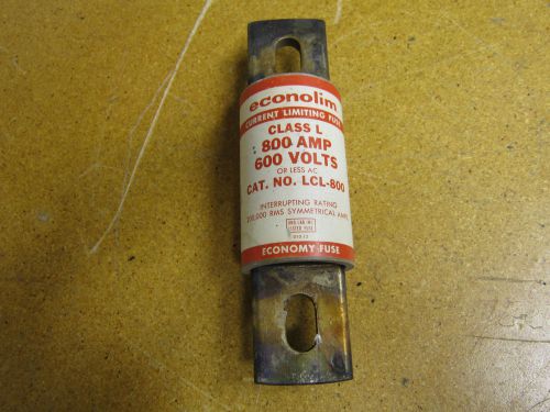 Econolim LCL-800 Fuse Class L 800Amp 600VAC NEW