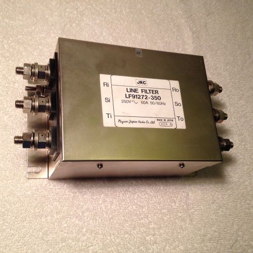 JRC  LINE FILTER  LF91272-350  MADE IN JAPAN 3PH 250V 50/60Hz , 50A TESTED