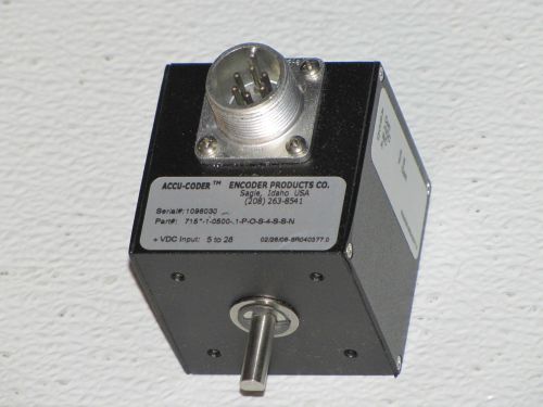 ACCU-CODER ROTARY ENCODER  # 715-1-0500-.1-P-O-S-4-S-S-N ---NEW---