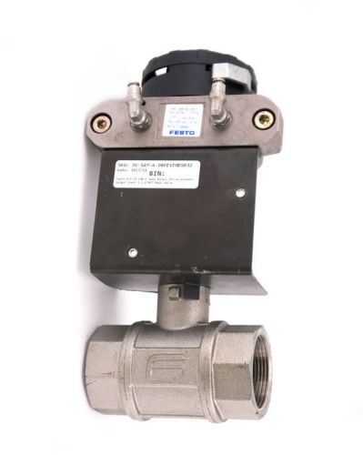 Festo DSR-32-180-P Semi-Rotary Drive Actuator Spigot Shaft 1-1/2&#034;NPT Ball Valve