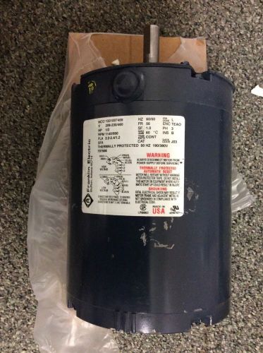 Franklin electric 1331007459 pump motor 1/2 hp, ph 3,rpm:1140/950 for sale