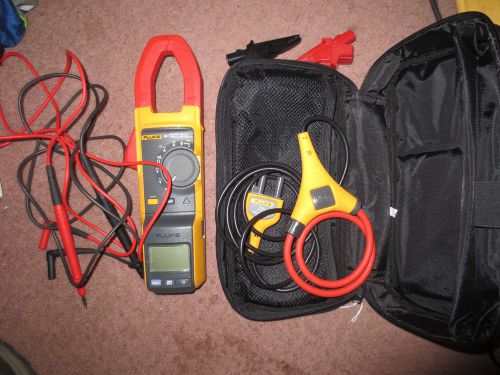 Fluke 381 True-rms AC/DC Clamp Meter iFlex multi meter Mint Remote Display leads