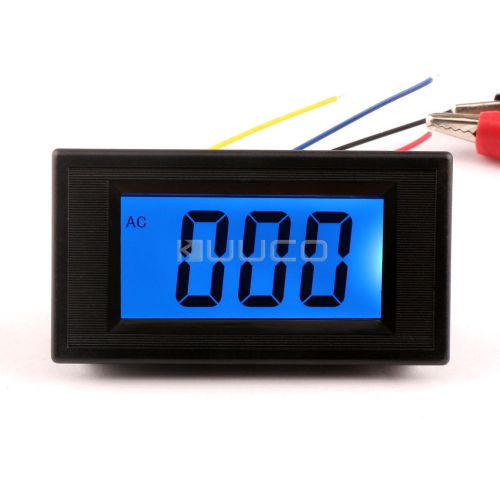 AC 1.999V Digital LCD Display AC Voltmeter Gauge 12V Volt Panel Meter