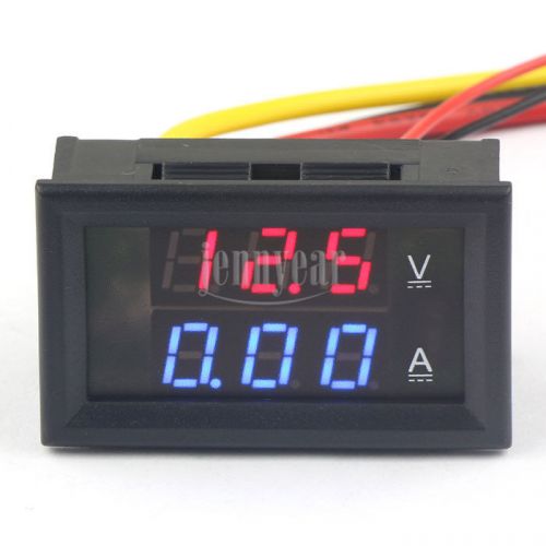 DC Voltmeter Ammeter 2in1 LED Panel Meter DC 0-300V 2A Measure Current Directly