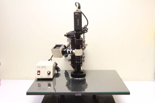 EDEC PRECISION MICROSCOPE W/ MICROMANIPULATOR ,LIGHT ,CONTROL,CAM &amp; DISPLAY