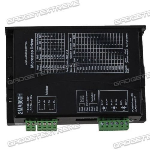 Cnc stepper motor driver controller 2ma860h peak 7.2a ge for sale