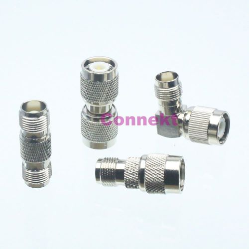 4pcs/set TNC male plug TNC female jack kit 90° in series RF adapter connector