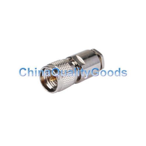 Mini-UHF Clamp Plug connector for LMR195