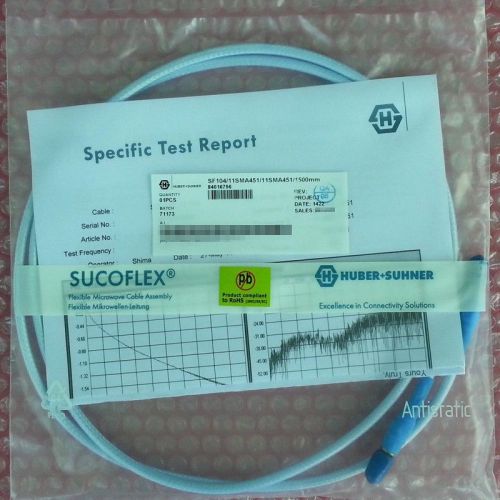 Sucoflex104 Huber Suhner SF104-11SMA-11SMA-1500mm SMA Male to SMA Male 1.5m