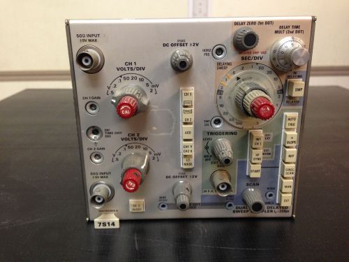 TEKTRONIX 7S14  DUAL TRACE DELAYED SWEEP SAMPLER