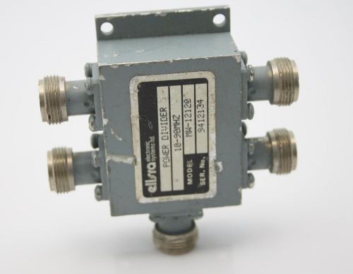 elisra 4-WAY Power Divider MW-12-120 15-330MHz  (10-90MHz) 8.8dB Attenuation