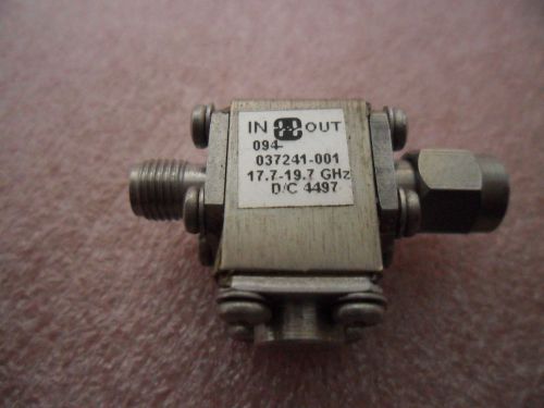 HARRIS Farinon Ferrites  RF Isolator SMA 17.7 - 19.7 GHz 094-037241-001