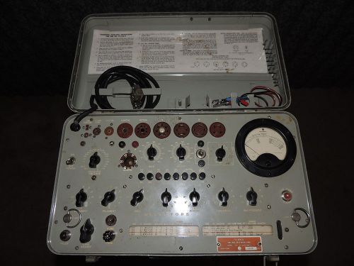 Vintage Military U.S. Navy electron tube test set TV-10A/U
