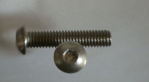 3/8-16 X 1 1/4  StainLess Steel Button Head Bolt 20 Pcs