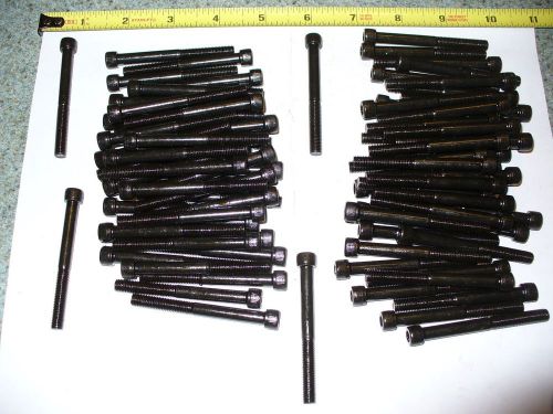 100-BLACK-1/4-28 x 2 1/2  STEEL SOCKET ALLEN HEAD CAP MACHINE SCREW