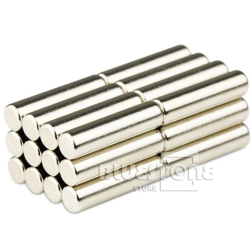 20pcs N35 Strong Round Cylinder Bar Magnets D 5 x 20mm Rare Earth Neodymium