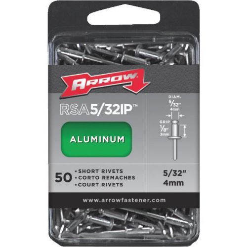 Arrow Fastener RSA5/32IP Arrow Rivets-5/32X1/8 ALUM RIVET